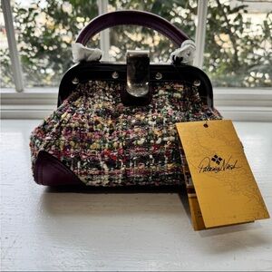 NWT Patricia Nash Colorful Tweed Mini Bag